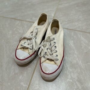 Converse White Canvas Sneakers
